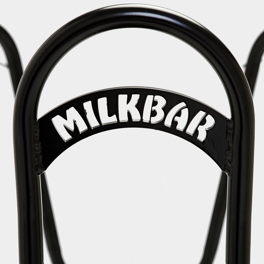 Milkbar seat frame logo