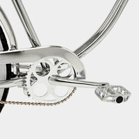 Icy Chrome 26" Milkbar bike side view of pedal